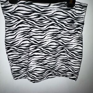 Zebra Print Women's Skirt